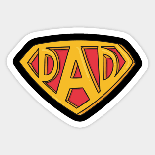 Super Dad Insignia Sticker